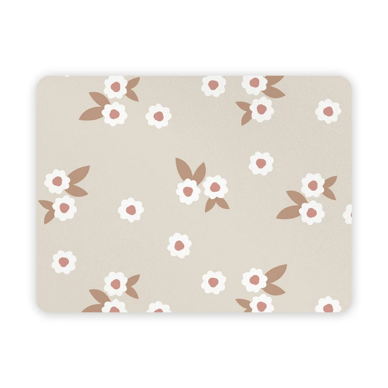 Sets de table beiges à motif floral pour le petit-déjeuner - Plus de formes disponibles