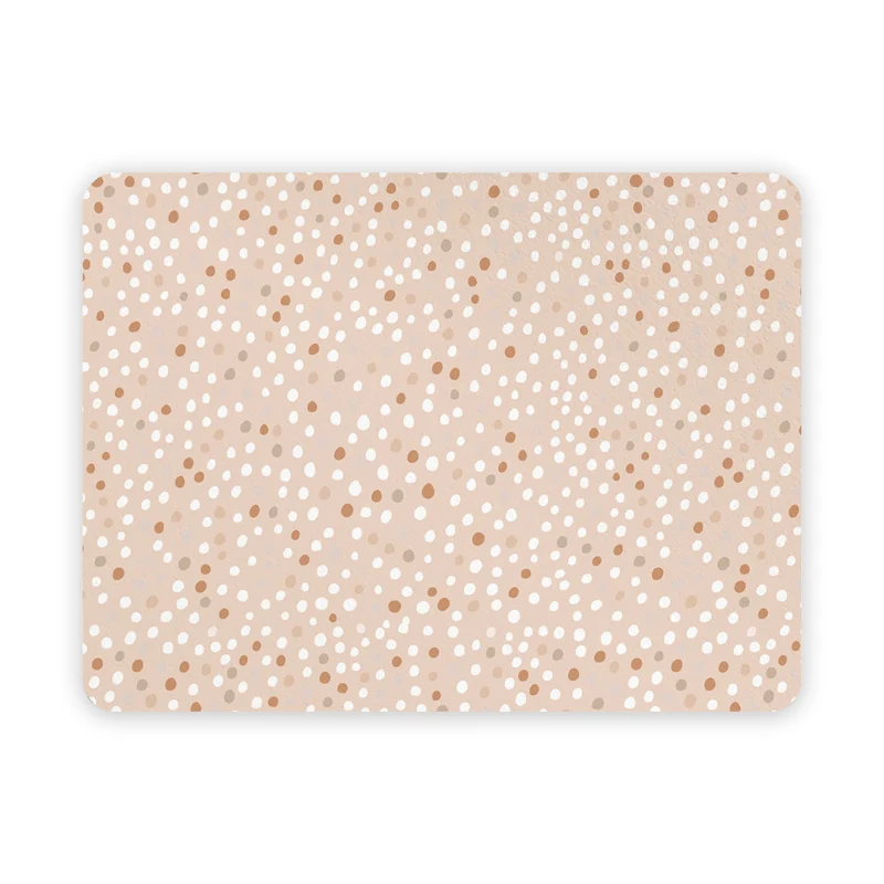 Sets de table pour enfants à pois marron