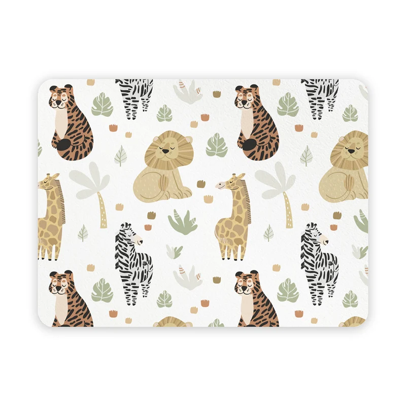 Sets de table pour petit-déjeuner pour enfants Lazy Jungle Fantasy