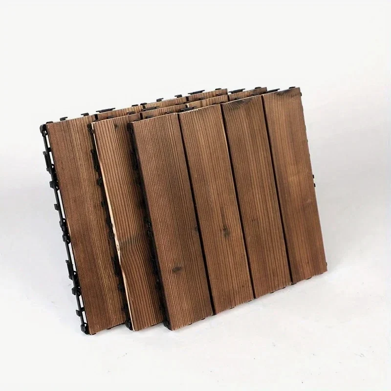 Lot 30 lames parquet bois massif clipsables 30x46