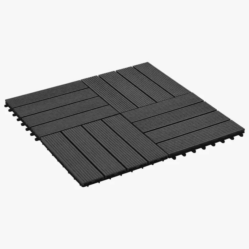 Dalles terrasse bois composite 30x30 emboitables lot 22