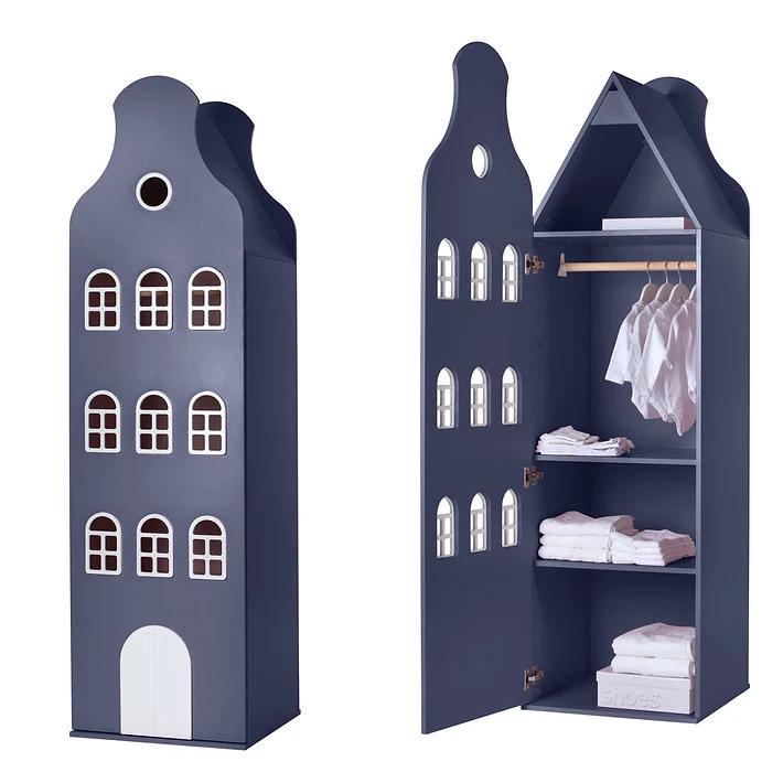 Armoire enfant Palazzo Amsterdam Bellgable, coloris bleu hollandais
