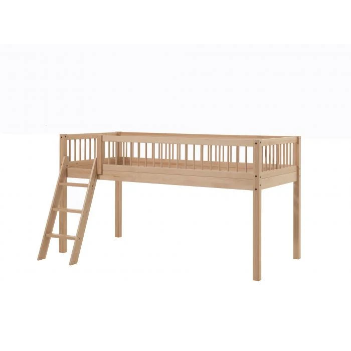 Lit mezzanine FORREST 90x200 cm Hêtre naturel Vipack