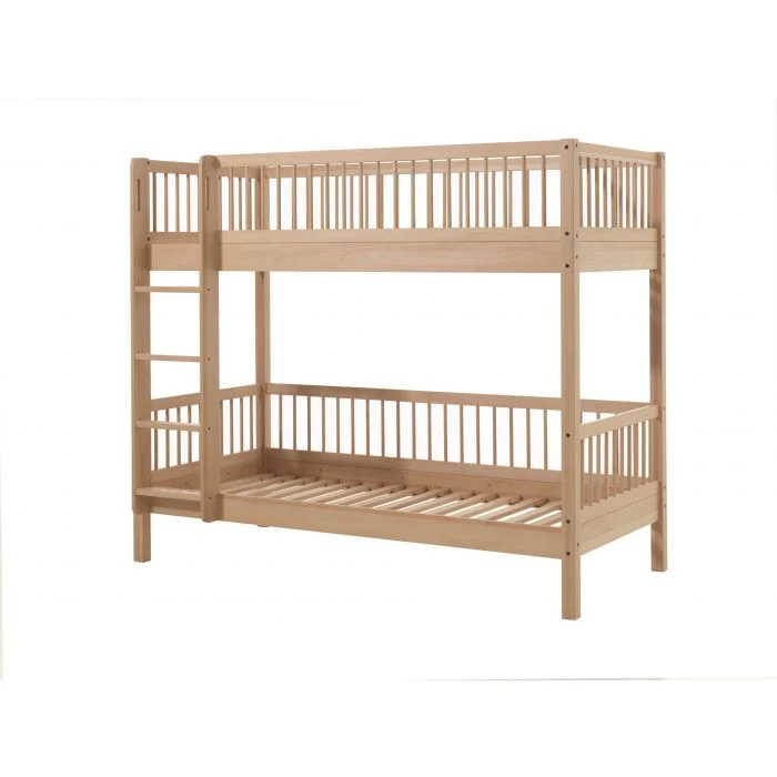 Lit superposé FORREST 90x200 cm en hêtre naturel Vipack