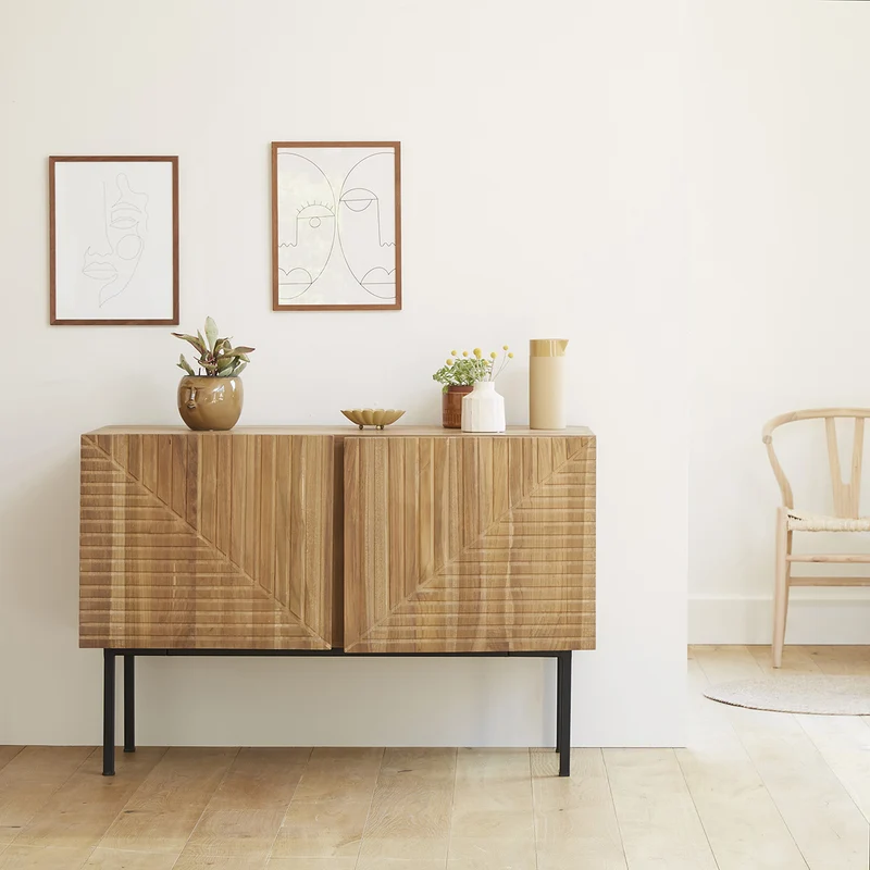 Buffet en teck massif 120 cm
