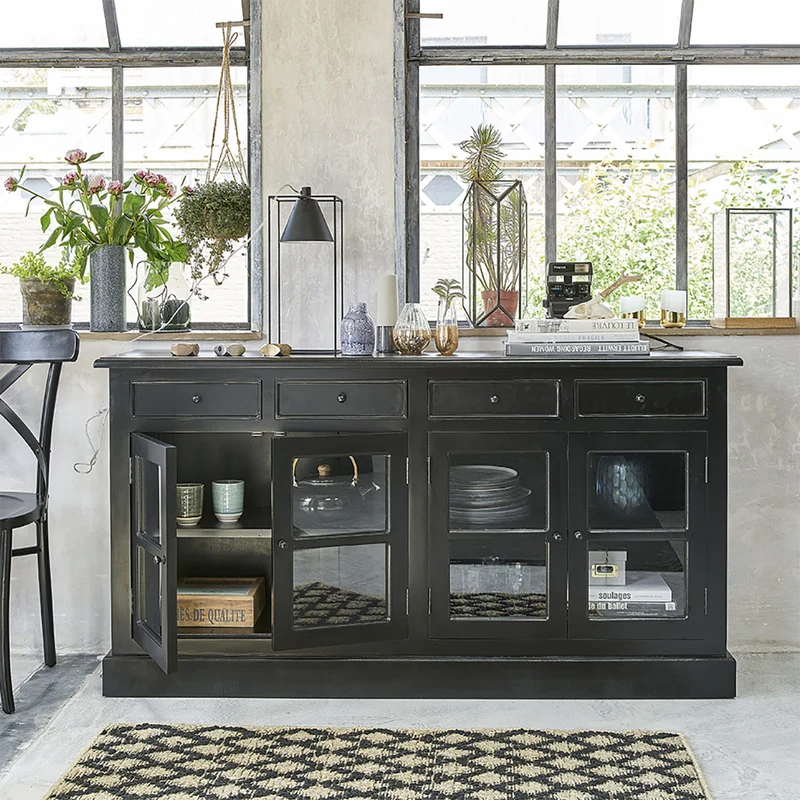 Buffet en acajou massif 160 cm