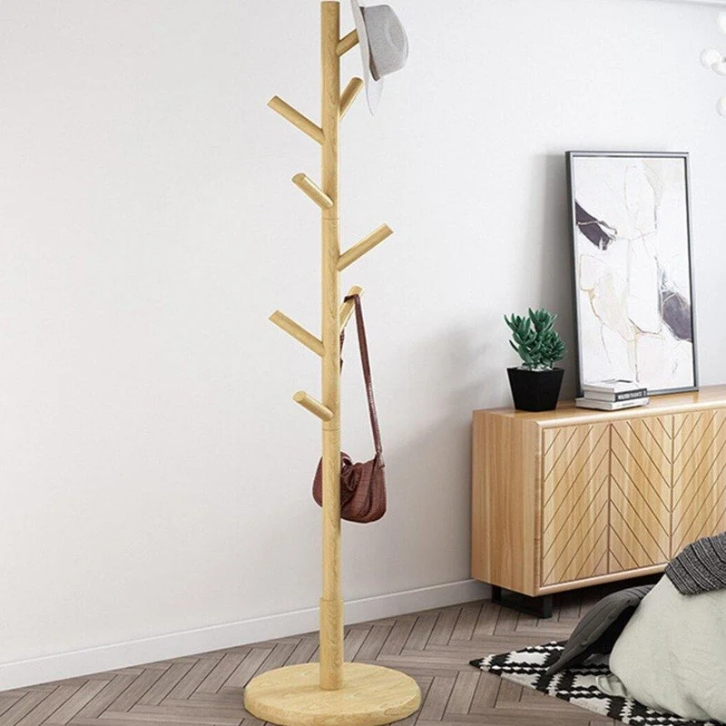 Porte Manteau Bois Pied Rond