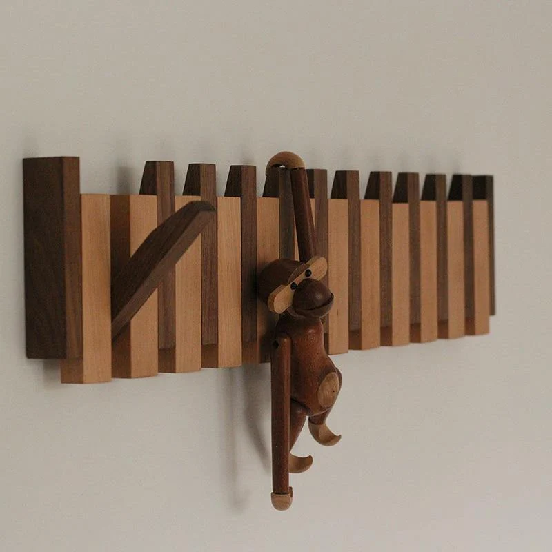 Porte Manteau Mural Bois Jungle