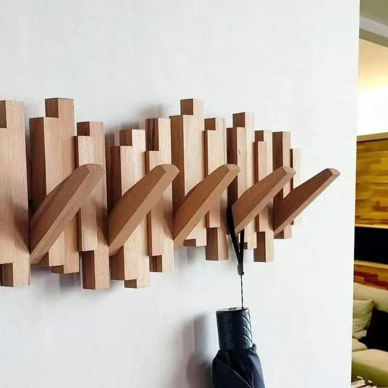 Porte Manteau Mural Bois Original