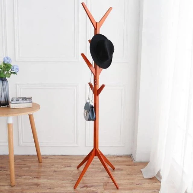 Porte Manteau Bois Arbre Marron