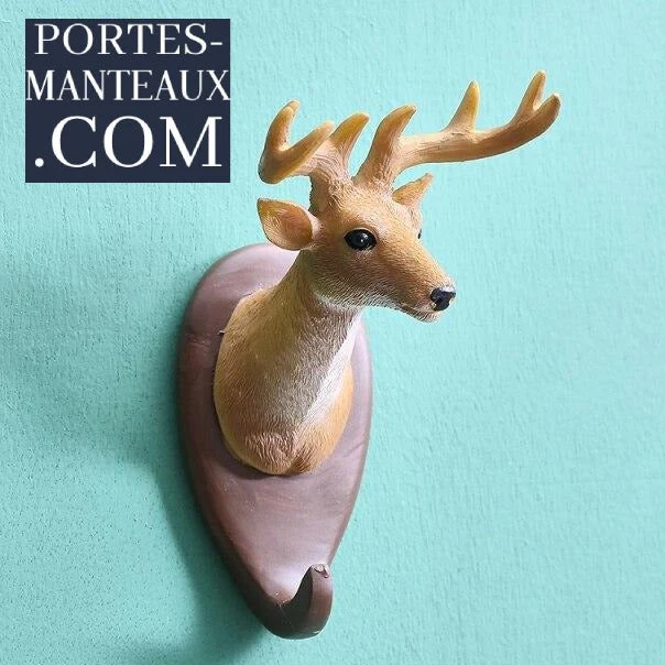 Porte Manteau Mural Original Tête de Biche