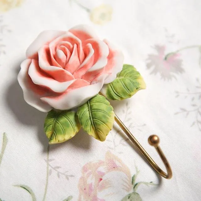 Porte Manteau Mural Original Rose