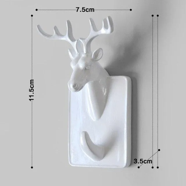 Porte Manteau Mural Original Tête de Cerf