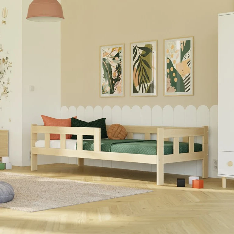 Clôture Benlemi pour lit simple avec 2 barres - Plusieurs couleurs et tailles disponibles