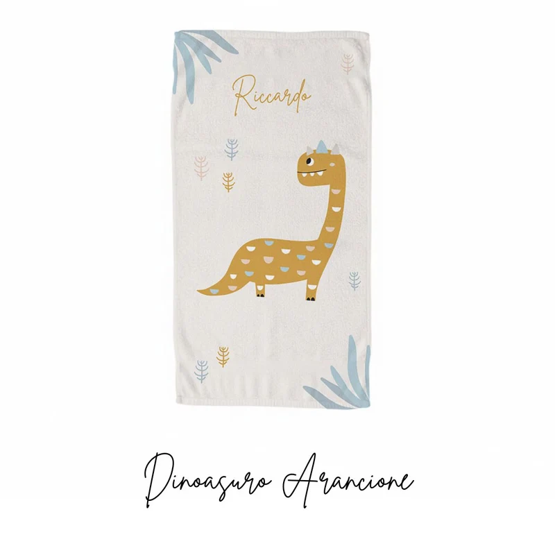 Couverture personnalisée avec prénom de dinosaure - Plusieurs modèles disponibles