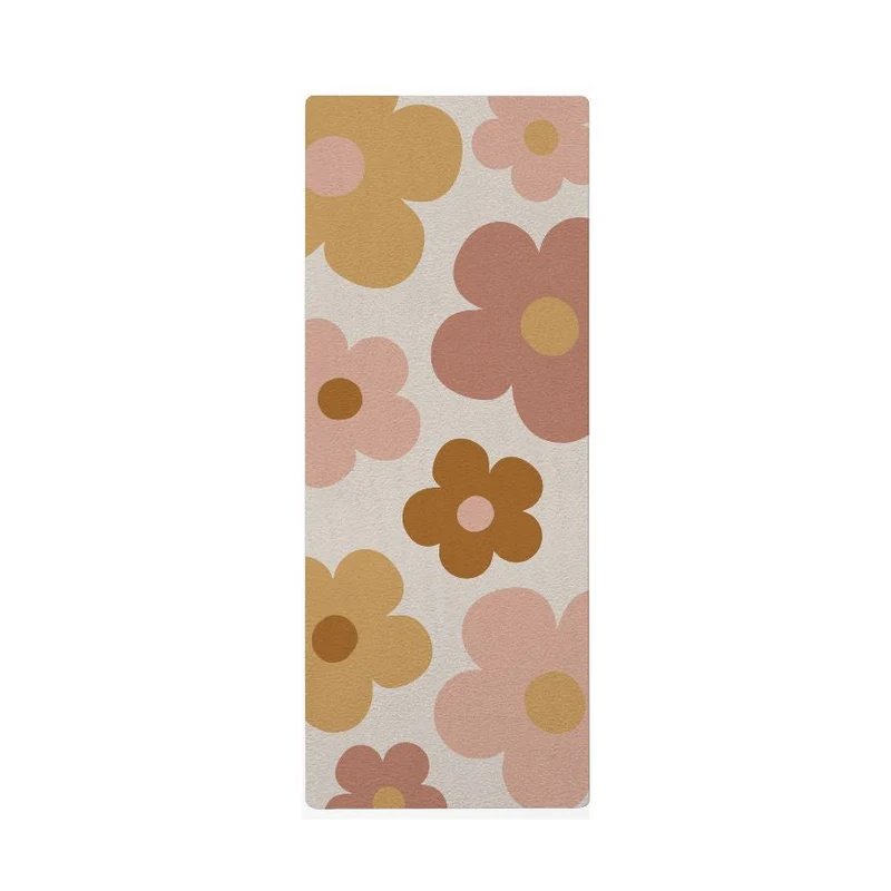 Tapis de yoga Groovy Daisy pour enfants - Nom personnalisable