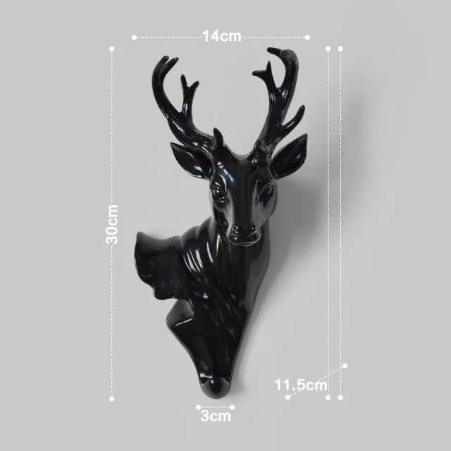 Porte Manteau Mural Original Cerf Artistique