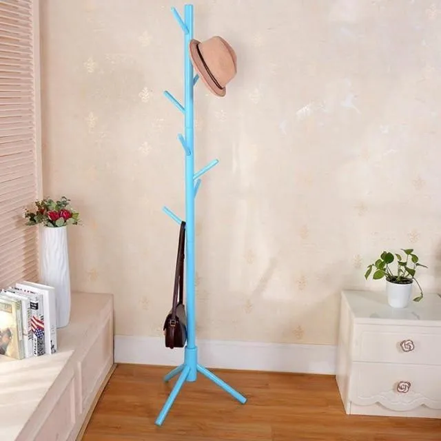 Porte Manteau Bois Bleu