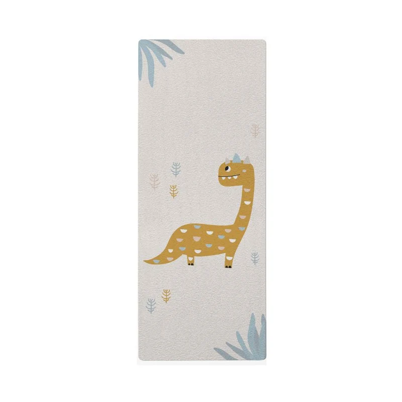 Tapis de yoga dinosaure pour enfants - Nom personnalisable - Plusieurs modèles et tailles disponibles