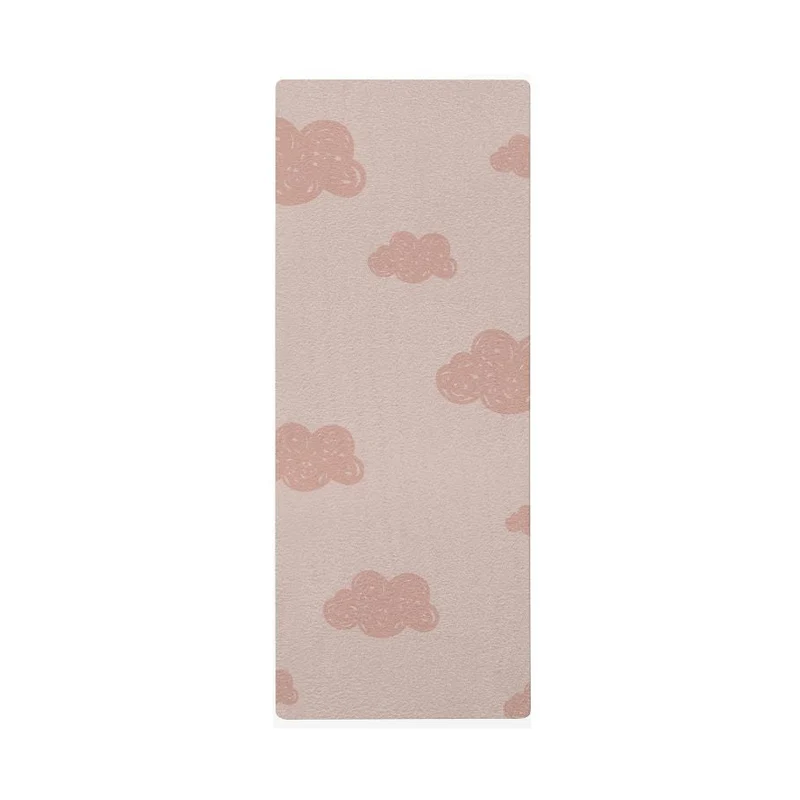 Tapis de yoga nuage pour enfants - Nom personnalisable - Plusieurs couleurs et tailles disponibles