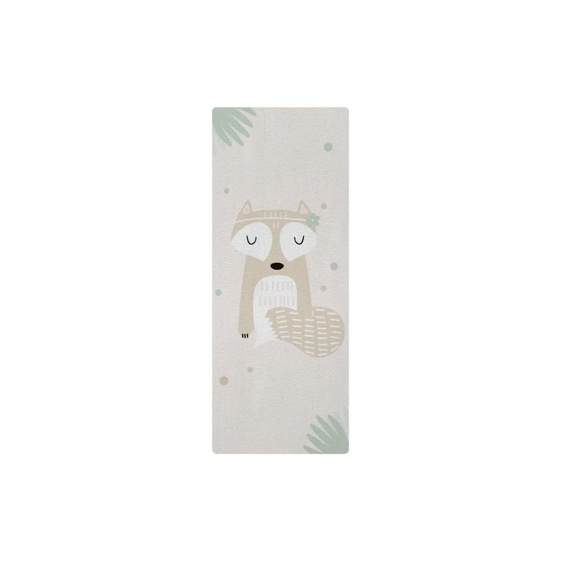 Tapis de yoga pour enfants Forest Friends - Nom personnalisable - Plusieurs modèles et tailles disponibles