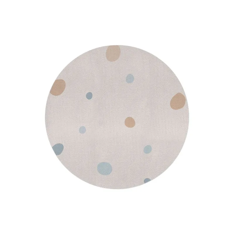 Tapis de jeu rond à pois - Plusieurs couleurs disponibles