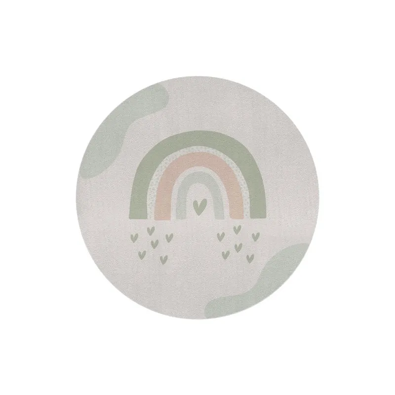 Tapis de jeu rond arc-en-ciel - Plusieurs couleurs disponibles
