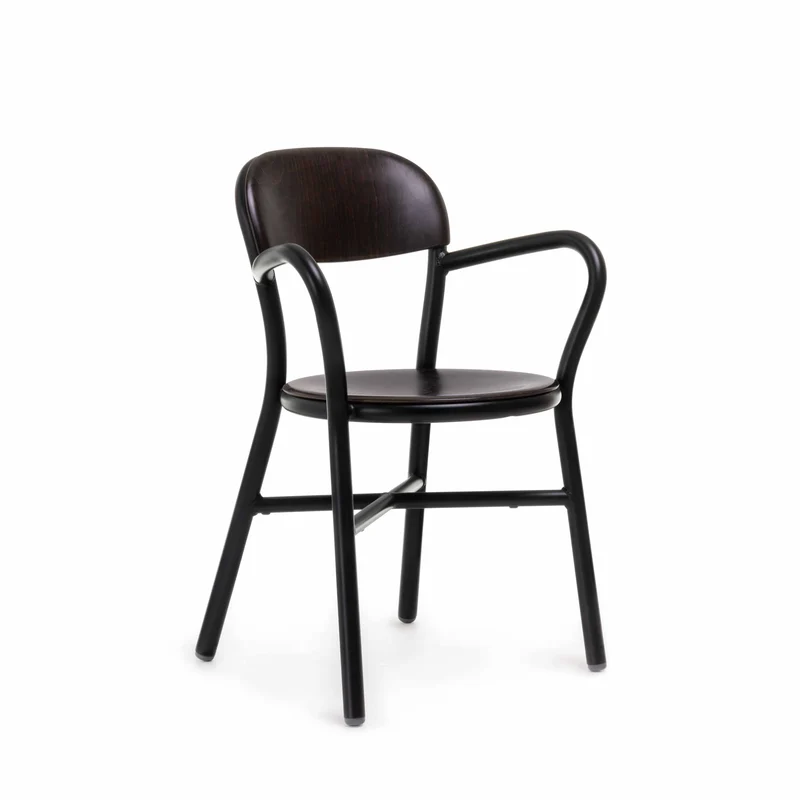 Stackable Armrest Chair PIPE by Jasper Morrison for Magis