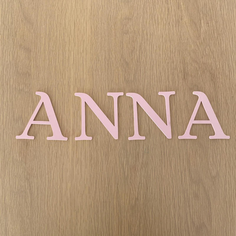 Lettrage acrylique Anna - Os et Blush
