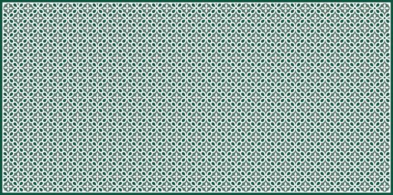 Tapis en vinyle mosaïque forêt 98 x 148 cm