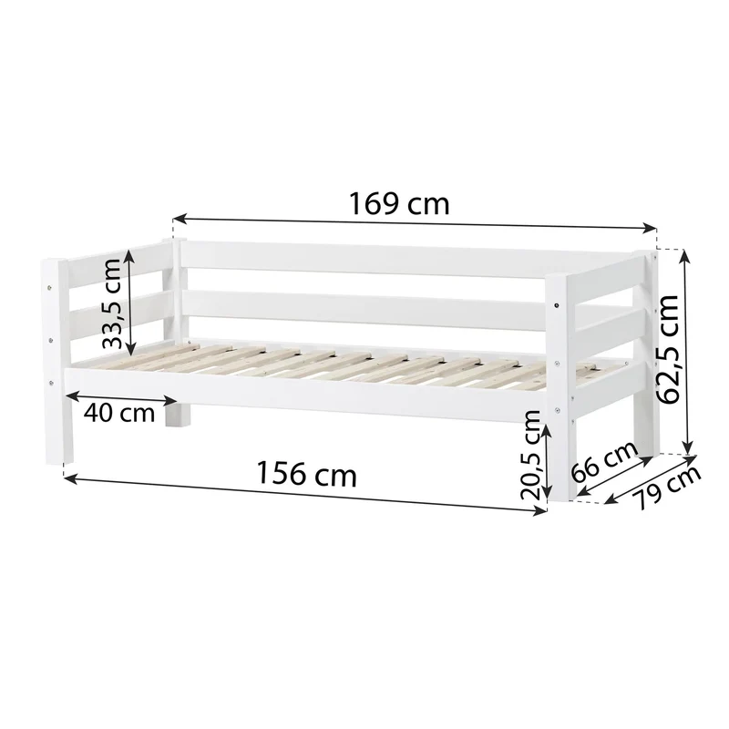 Lit junior classique de luxe Hoppekids ECO - Plusieurs tailles disponibles