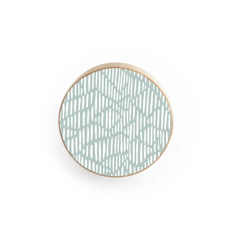 Poignée de porte en bois avec motif Wabi Sabi - Plusieurs couleurs disponibles