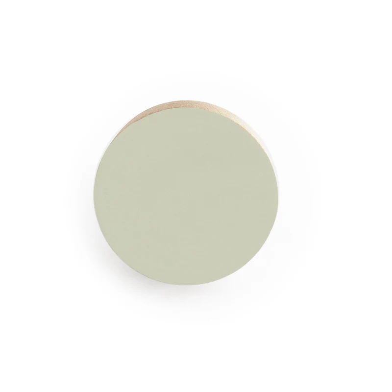 Bouton en bois de couleur unie - Plusieurs couleurs disponibles