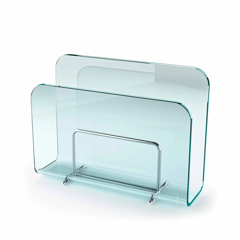 Glass Magazine Racks VOGUE by Roberto Paoli for FIAM