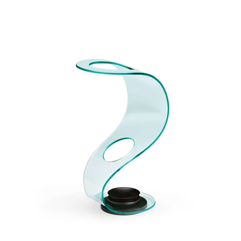 Glass Umbrella Stand COBRA by Elio Vigna for FIAM
