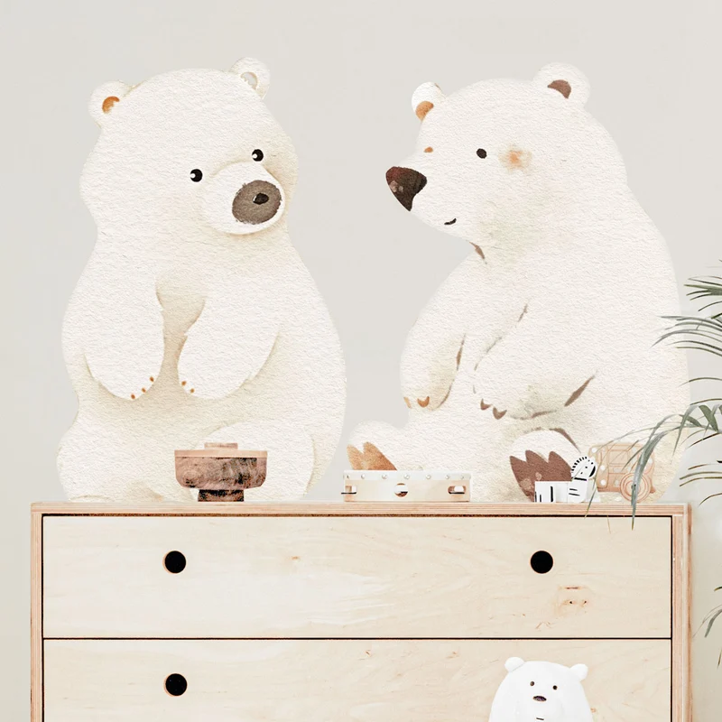 Autocollants Animaux de Noël Ours XL