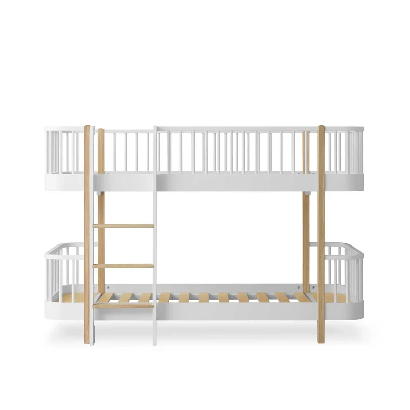 Lit superposé bas original en bois Oliver Furniture - Disponible en 2 couleurs