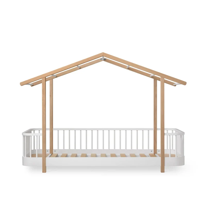 Lit cabane en bois original 90x200 cm Oliver Furniture