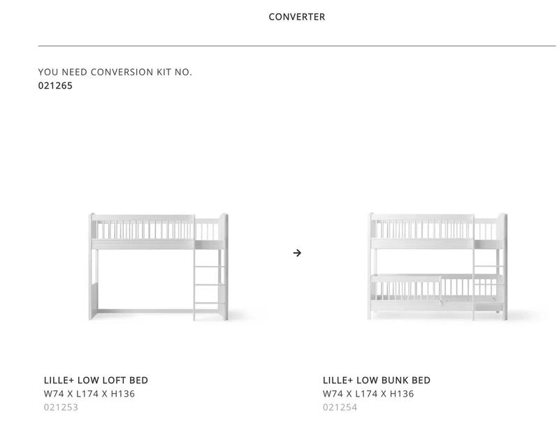 Kit de conversion de meubles Olive