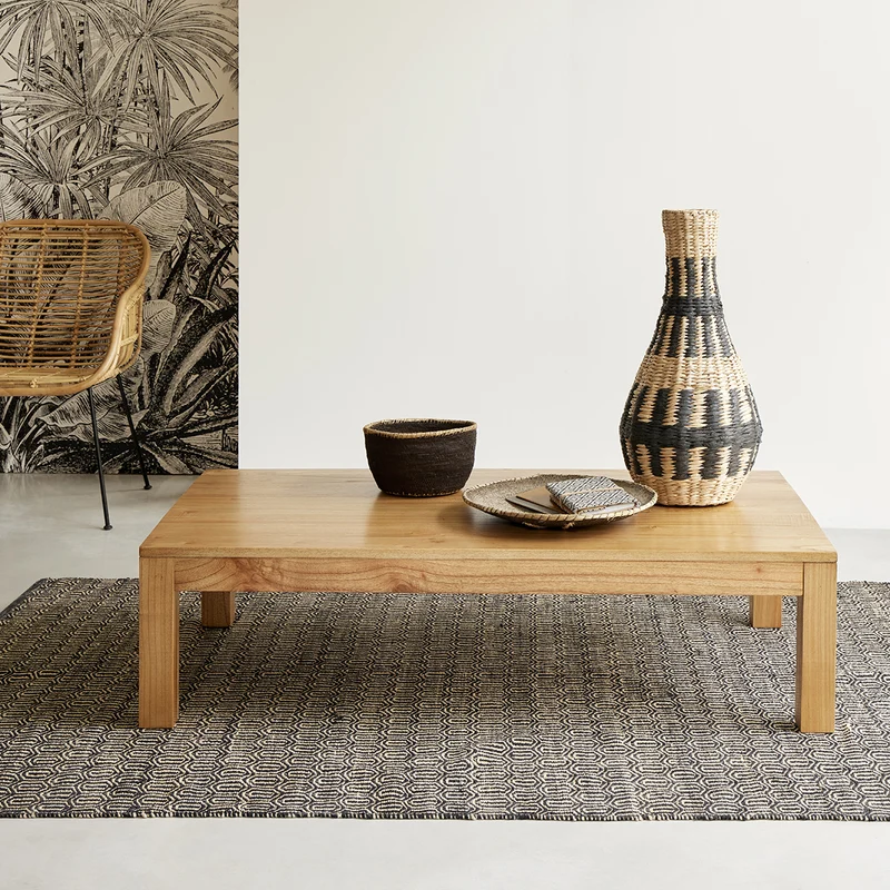 Table basse en mindi massif 140 cm