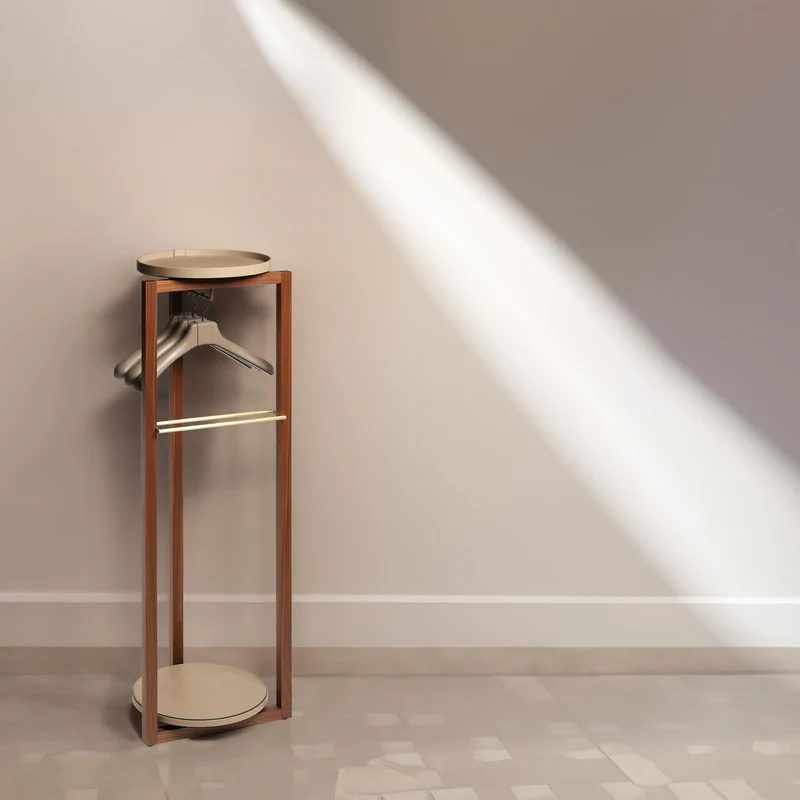 Leather Valet Stand ACHILLE by Pinetti