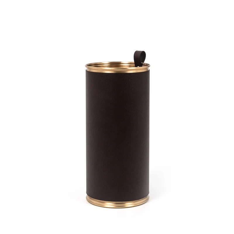 Leather UMBRELLA STAND by Pinetti