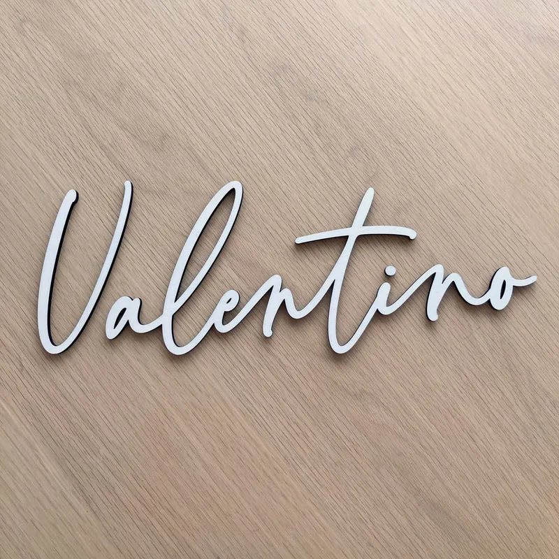 Lettrage en bois - Valentino