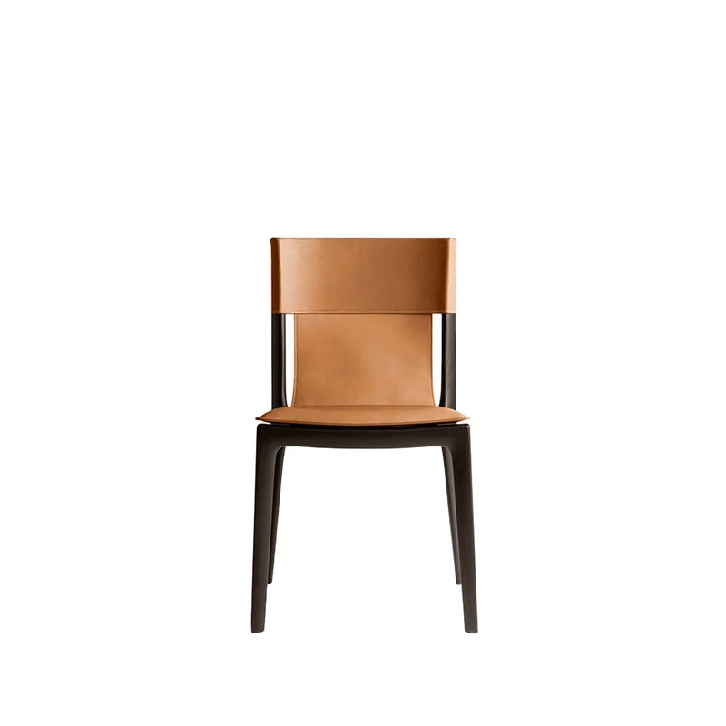 Leather Dining Chair ISADORA by Roberto Lazzeroni for Poltrona Frau