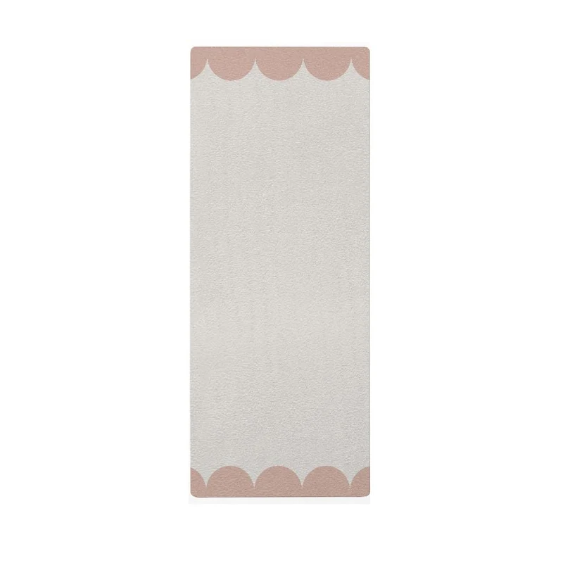 Tapis de yoga enfant à motif coquille Saint-Jacques - Nom personnalisable - Plusieurs couleurs et tailles disponibles
