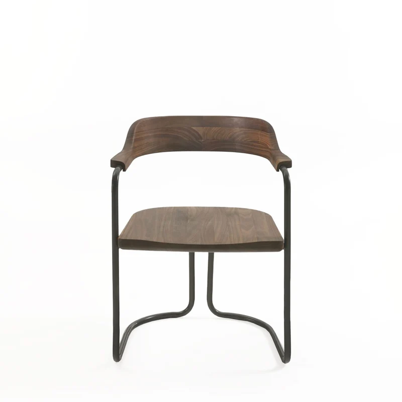 Wood Dining Chair TUBULAR by Jamie Durie for Riva 1920