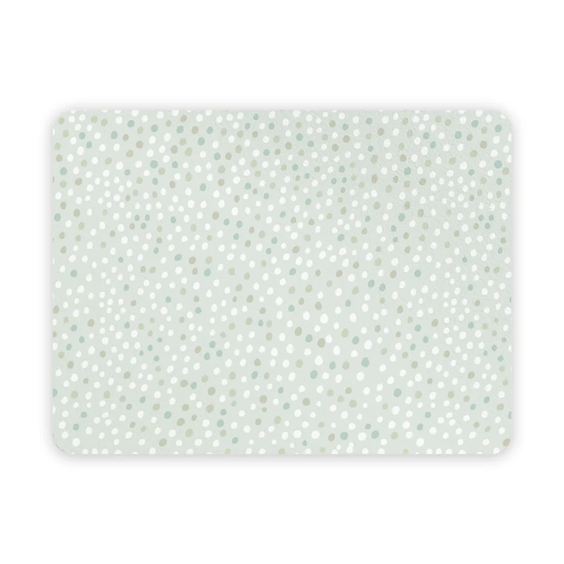 Sets de table pour enfants à pois verts