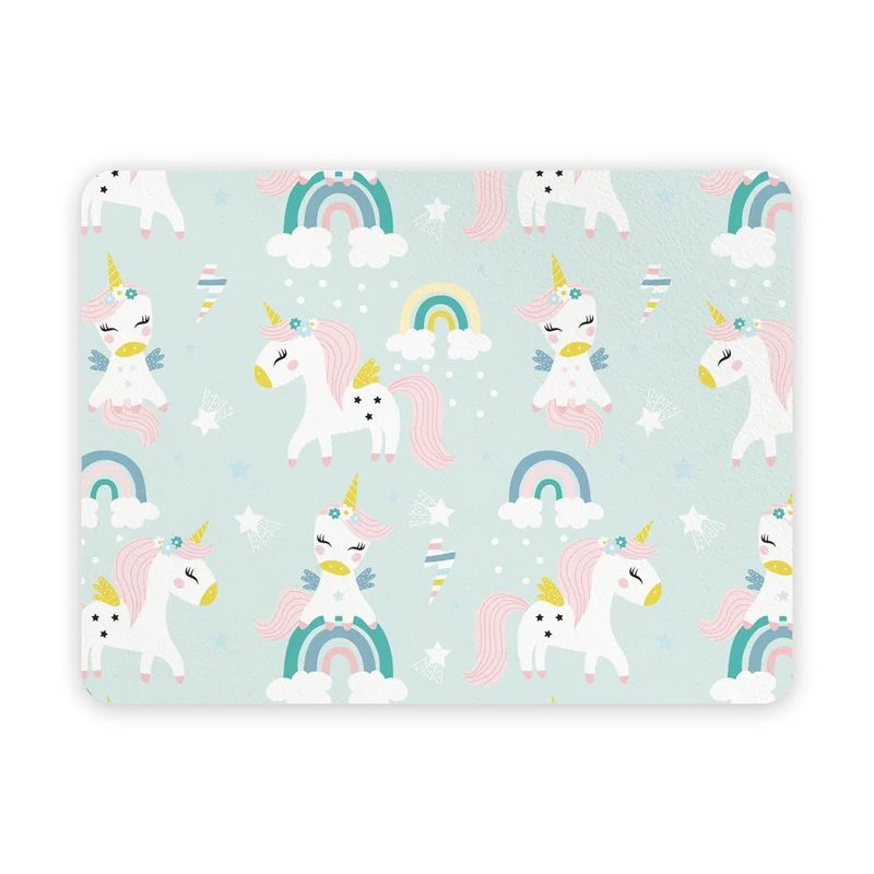 Sets de table pour petit-déjeuner pour enfants Licornes Fantasy