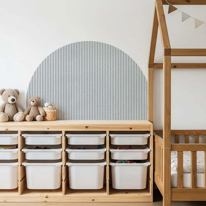 Butoir mural rayé de 1 cm - Plusieurs couleurs disponibles