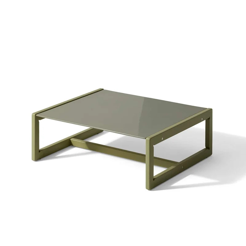 Outdoor Iroko Wood Coffee Table CARLOTTA, designed by Afra & Tobia Scarpa for Cassina